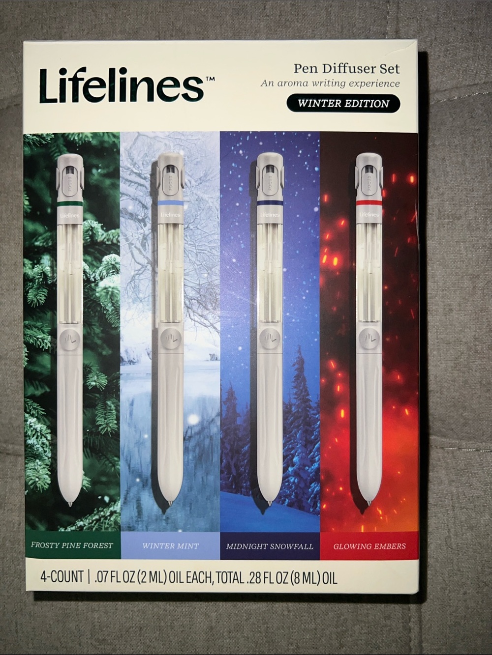 Melissa & Doug Winter Scent Pen Set — Green, Light Blue, Dark Blue, Red